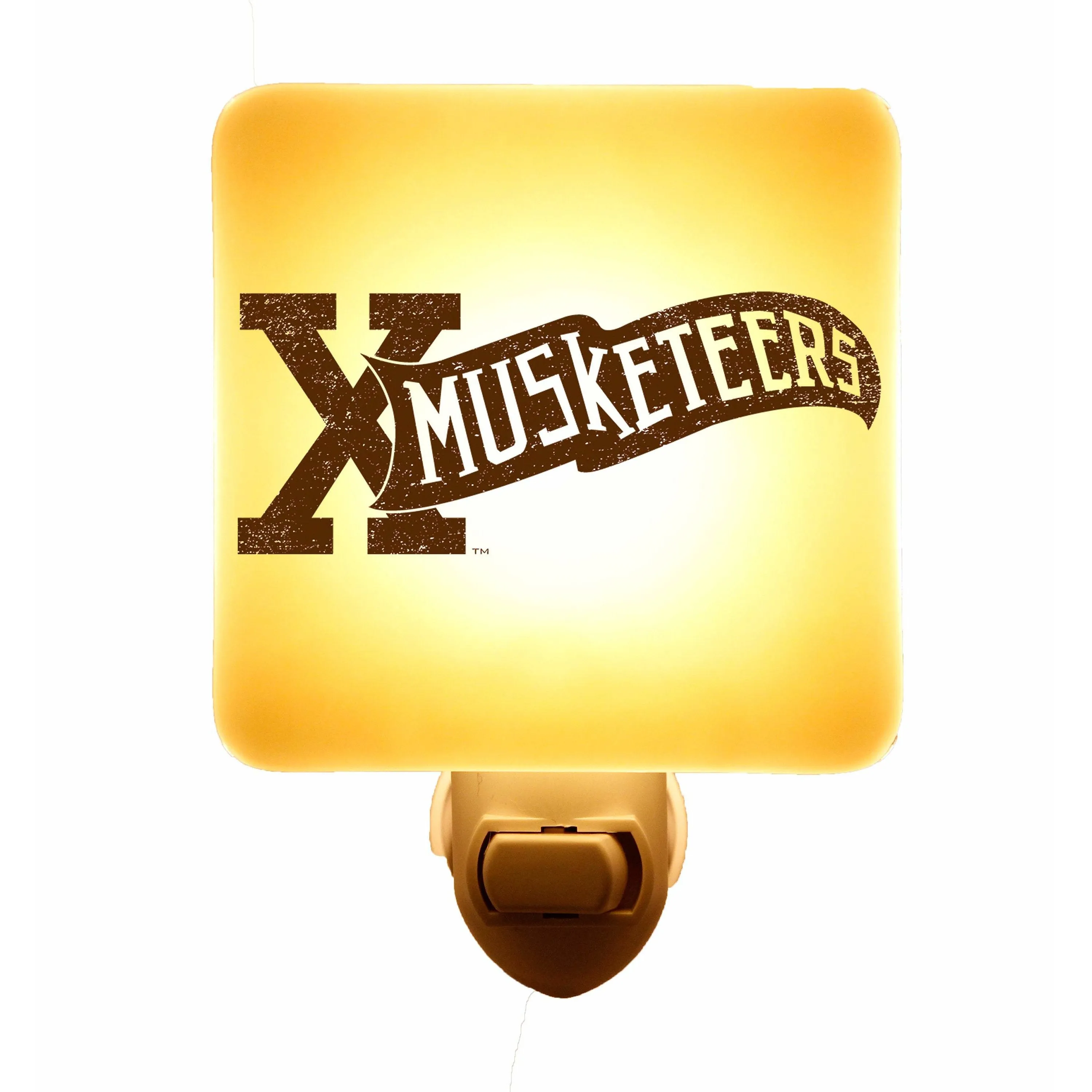 Xavier University - Musketeers Pennant Logo Giftware - Ivory Glass