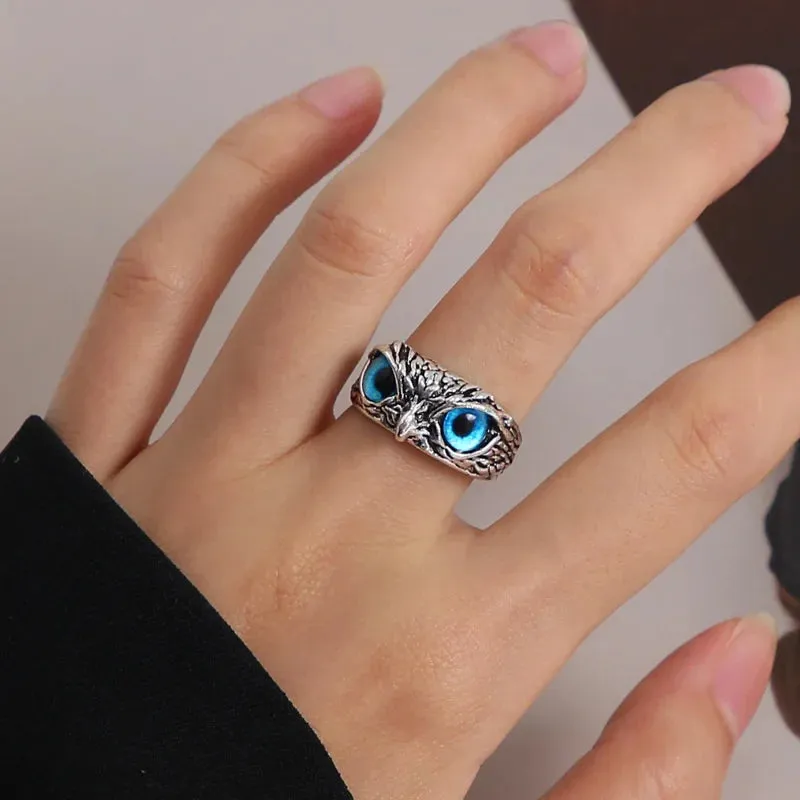 Y2K Crystal Rings Kpop Heart Adjustable Ring Irregular Geometry Punk Vintage Rings Set for Women Girls