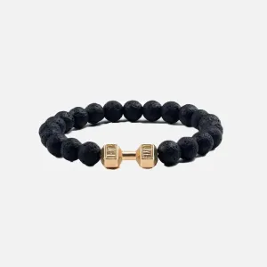 Y2K Dumbbell Volcanic Necklace with High Quality Stone