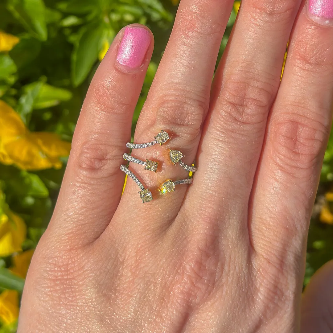 Yellow Diamond Climber Ring