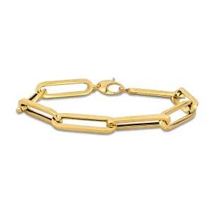 Yellow paperclip bracelet 8.5MM