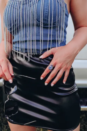 Zadie Blue Stone Statement Ring
