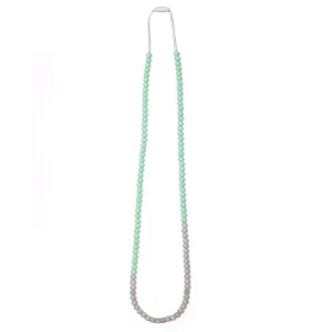 Zoe Teething Necklace - Mint/Marble