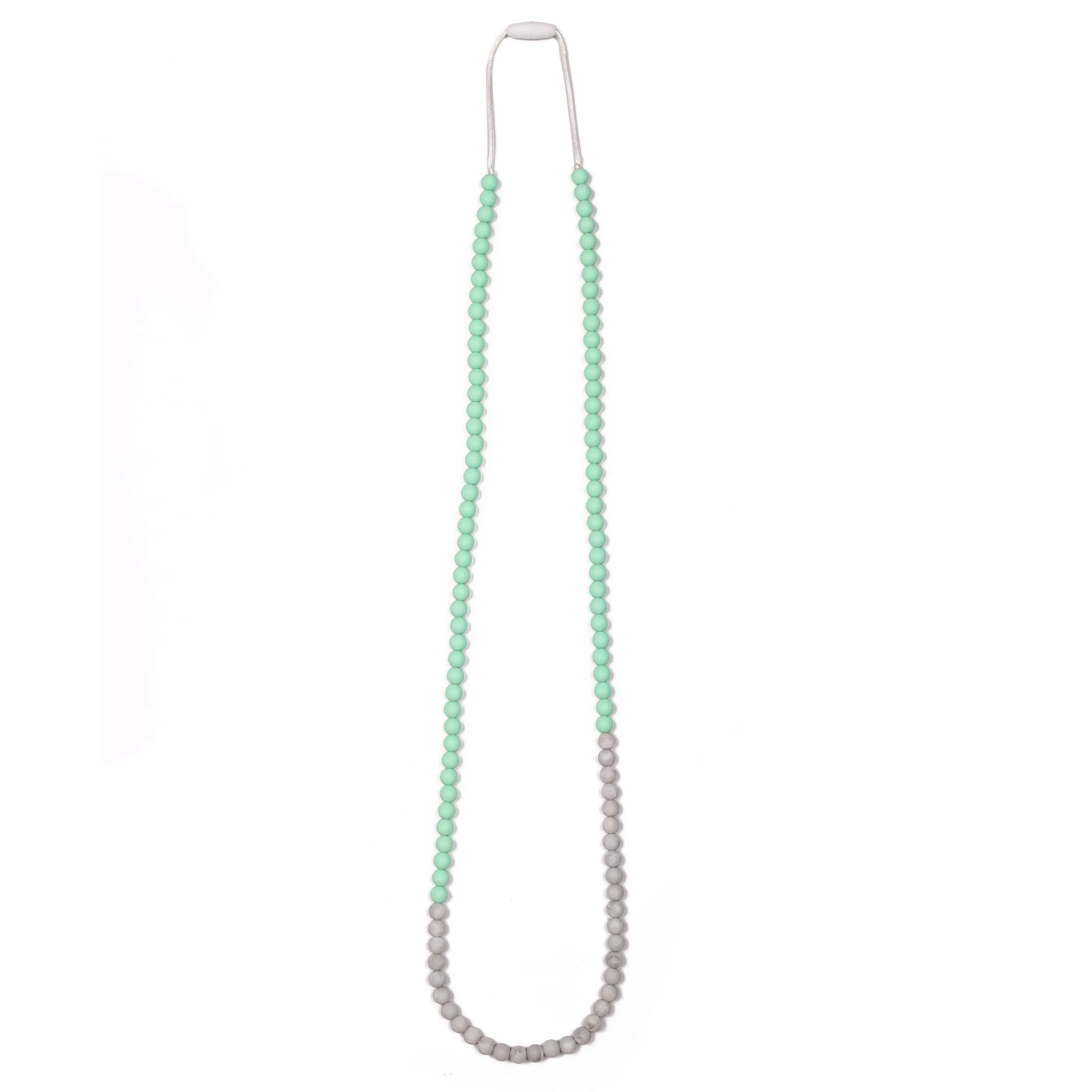 Zoe Teething Necklace - Mint/Marble