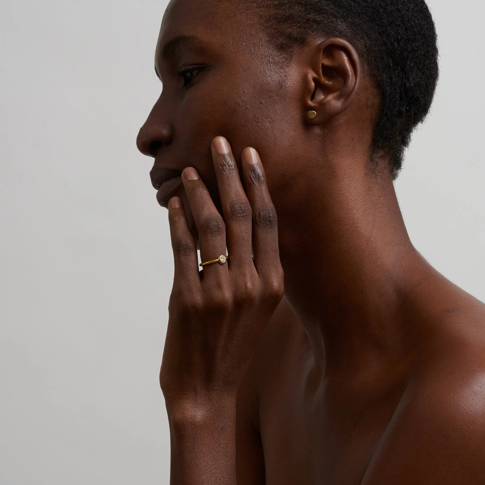 Zora with Brilliant Diamond, 19k Gold