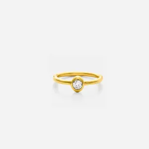 Zora with Brilliant Diamond, 19k Gold