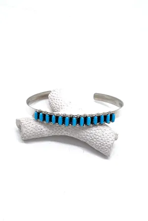 Zuni Turquoise Row Bracelet